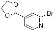 2-Bromo-4-(1,3-dioxolan-2-yl)pyridine Structure,118289-18-2Structure