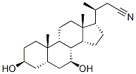 (3Alpha,5beta,7beta)-3,7-dihydroxy-24-norcholane-23-nitrile Structure,118316-12-4Structure