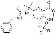 5-Hydroxy-2-[1-methyl-1-[[benzylcarbamoyl]amino]ethyl]-6-methoxypyrimidine-4-carboxylic acid methyl ester-d3 Structure,1185032-53-4Structure