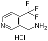 3-Pyridinemethanamine, 4-(trifluoromethyl)-, hydrochloride (1:1) Structure,1185138-23-1Structure