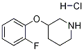 3-(2-Fluorophenoxy)piperidine hydrochloride Structure,1185299-30-2Structure