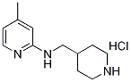 (4-Methyl-pyridin-2-yl)-piperidin-4-ylmethyl-amine hydrochloride Structure,1185306-92-6Structure