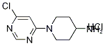 1-(6-Chloro-pyrimidin-4-yl)-piperidin-4-ylamine hydrochloride Structure,1185307-78-1Structure