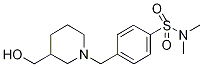 4-((3-(Hydroxymethyl)piperidin-1-yl)methyl)-n,n-dimethyl benzenesulfonamide Structure,1185307-93-0Structure