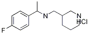 [1-(4-Fluoro-phenyl)-ethyl ]-piperidin-3-ylmethyl-amine hydrochloride Structure,1185310-07-9Structure