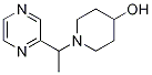 1-(1-Pyrazin-2-yl-ethyl)-piperidin-4-ol Structure,1185310-52-4Structure