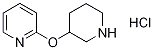 2-(Piperidin-3-yloxy)-pyridine hydrochloride Structure,1185310-55-7Structure