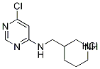 (6-Chloro-pyrimidin-4-yl)-piperidin-3-ylmethyl-amine hydrochloride Structure,1185312-08-6Structure