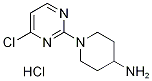 1-(4-Chloro-pyrimidin-2-yl)-piperidin-4-ylamine hydrochloride Structure,1185312-69-9Structure