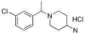 1-[1-(3-Chloro-phenyl)-ethyl ]-piperidin-4-ylamine hydrochloride Structure,1185312-95-1Structure