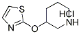 3-(Thiazol-2-yloxy)-piperidine hydrochloride Structure,1185315-02-9Structure