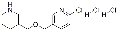 2-Chloro-5-((piperidin-3-ylmethoxy)methyl)pyridine dihydrochloride Structure,1185316-47-5Structure