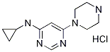 Cyclopropyl-(6-piperazin-1-yl-pyrimidin-4-yl)-amine hydrochloride Structure,1185317-92-3Structure