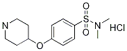 N,n-dimethyl-4-(piperidin-4-yloxy)benzenesulfonamide hydrochloride Structure,1185317-97-8Structure