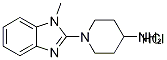 1-(1-Methyl-1h-benzoimidazol-2-yl)-piperidin-4-ylamine hydrochloride Structure,1185319-82-7Structure