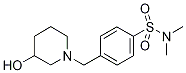 4-((3-Hydroxypiperidin-1-yl)methyl)-n,n-dimethyl benzenesulfonamide Structure,1185320-06-2Structure