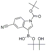 1-Boc-5-cyanoindole-3-boronic acid pinacol ester Structure,1185427-07-9Structure