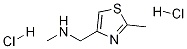 N-methyl(2-methylthiazol-4-yl)methanaminedi hydrochloride Structure,1185668-03-4Structure