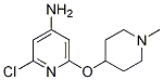 2-Chloro-6-(1-methylpiperidin-4-yloxy)pyridin-4-amine Structure,1186112-09-3Structure