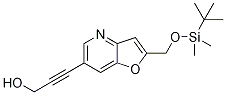 3-(2-((Tert-butyldimethylsilyloxy)methyl)-furo[3,2-b]pyridin-6-yl)prop-2-yn-1-ol Structure,1186310-87-1Structure