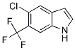 5-Chloro-6-(trifluoromethyl)-1h-indole Structure,1186404-60-3Structure