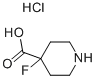 4-Fluoro-4-piperidinecarboxylic acid hydrochloride Structure,1186663-32-0Structure