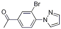 1-[3-Bromo-4-(1h-pyrazol-1-yl)phenyl]ethanone Structure,1186663-58-0Structure