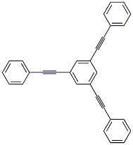 1,3,5-Tris(phenylethynyl)benzene Structure,118688-56-5Structure