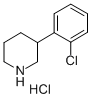 3-(2-Chlorophenyl)piperidine hydrochloride Structure,1187172-08-2Structure