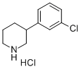 3-(3-Chlorophenyl)piperidine hydrochloride Structure,1187172-76-4Structure