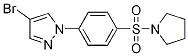 4-Bromo-1-(4-pyrrolidinosulfonylphenyl)pyrazole Structure,1187385-91-6Structure