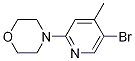 5-Bromo-2-morpholino-4-picoline Structure,1187385-96-1Structure