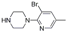 1-(3-Bromo-5-methylpyridin-2-yl)piperazine Structure,1187386-35-1Structure