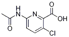 6-Acetamido-3-chloropicolinic acid Structure,1187386-38-4Structure