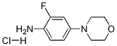 2-Fluoro-4-(4-morpholinyl)benzenamine hydrochloride Structure,1187582-49-5Structure