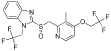 2-[ [(3-甲基-4-(2,2,2-三氟乙氧基)-2-吡啶基)甲基]亞硫?；鵠-1-(2,2,2-三氟乙基)-苯并咪唑結(jié)構(gòu)式_1187926-84-6結(jié)構(gòu)式