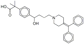 4-[4-[4-(Diphenylmethylene)-1-piperidinyl]-1-hydroxybutyl]-α,α-dimethyl-benzeneacetic acid Structure,1187954-57-9Structure