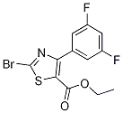 Ethyl2-bromo-4-(3,5-difluorophenyl)thiazole-5-carboxylate Structure,1188123-06-9Structure