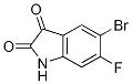 5-Bromo-6-fluoroindoline-2,3-dione Structure,118897-99-7Structure