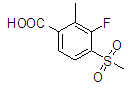 3-Fluoro-2-methyl-4-(methylsulfonyl)benzoic acid Structure,118939-18-7Structure