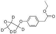 4-(2-環(huán)氧乙烷甲氧基-d5)苯乙酸乙酯結(jié)構(gòu)式_1189858-70-5結(jié)構(gòu)式