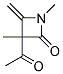 2-Azetidinone, 3-acetyl-1,3-dimethyl-4-methylene-(9ci) Structure,118987-40-9Structure