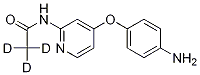 [4-(4-Aminophenoxy)(2-pyridyl)]-n-(methyl-d3)carboxamide Structure,1189975-18-5Structure