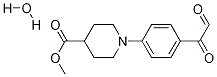 Methyl1-(4-(2-oxoacetyl)phenyl)piperidine-4-carboxylatehydrate Structure,1189977-22-7Structure