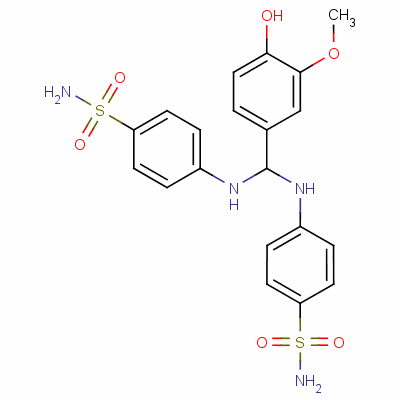 香草磺胺結構式_119-85-7結構式