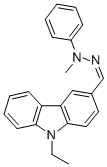 9-Ethyl-3-((2-methyl-2-phenylhydrazono)methyl)-9h-carbazole Structure,119017-10-6Structure