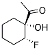 Ethanone, 1-(2-fluoro-1-hydroxycyclohexyl)-, trans-(9ci) Structure,119030-21-6Structure