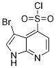 1H-pyrrolo[2,3-b]pyridine-4-sulfonyl chloride, 3-bromo- Structure,1191028-75-7Structure