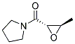 Pyrrolidine, 1-[(3-methyloxiranyl)carbonyl]-, trans-(9ci) Structure,119163-32-5Structure