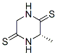 2,5-Piperazinedithione, 3-methyl-, (s)-(9ci) Structure,119260-31-0Structure